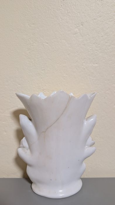 Stary wazon barokowy 19 x16cm, ręcznie malowany