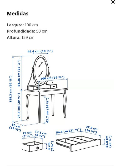 Tocador/penteadeira Ikea