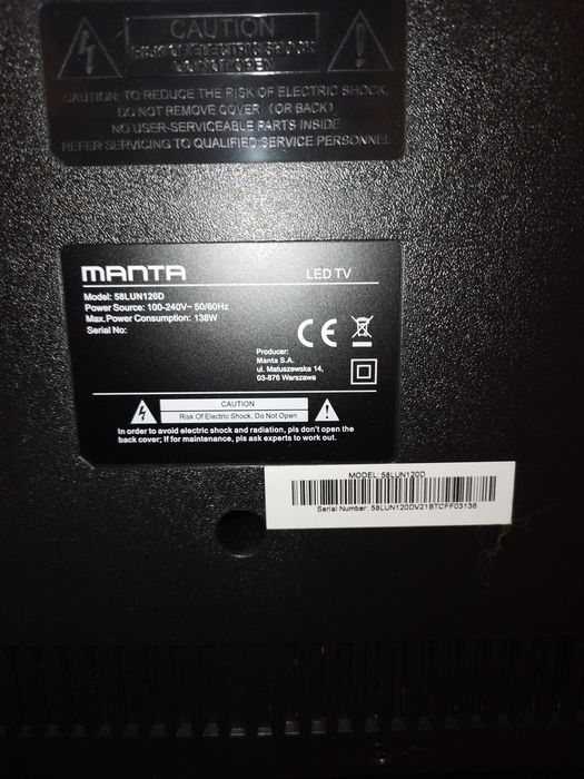 Telewizor Manta 58 cali