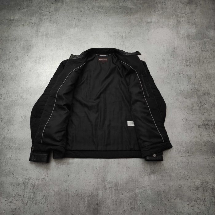 MĘSKA Kurtka Elegancka PREMIUM Biker Motocyklówka Michael Kers Logo