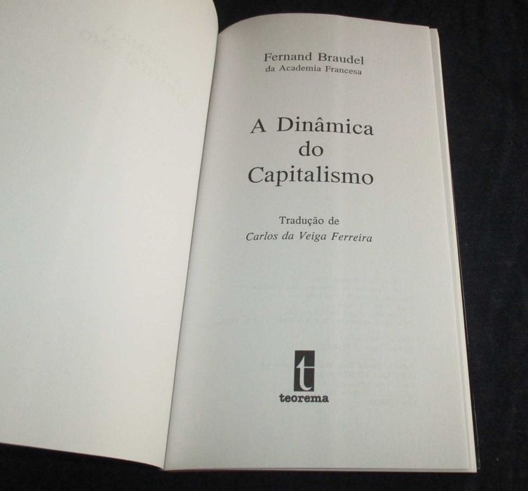 Livro A Dinâmica do Capitalismo Fernand Braudel