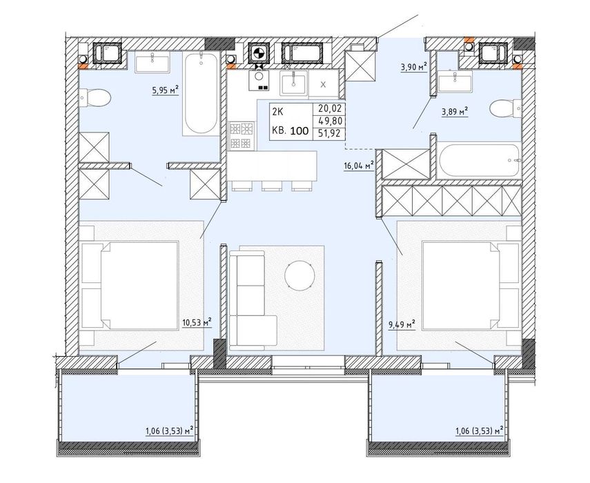 Продаж 2 кімнатної в новобудові ЖК Тихий Львів, Пустомити