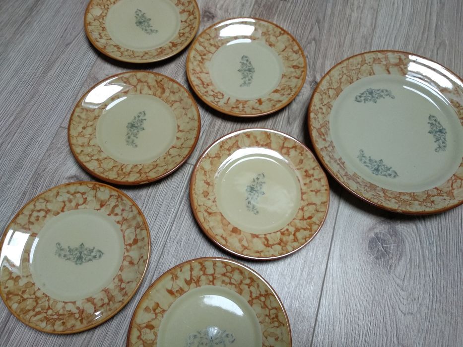Zestaw do ciasta Talerzyki patera Tułowice porcelit