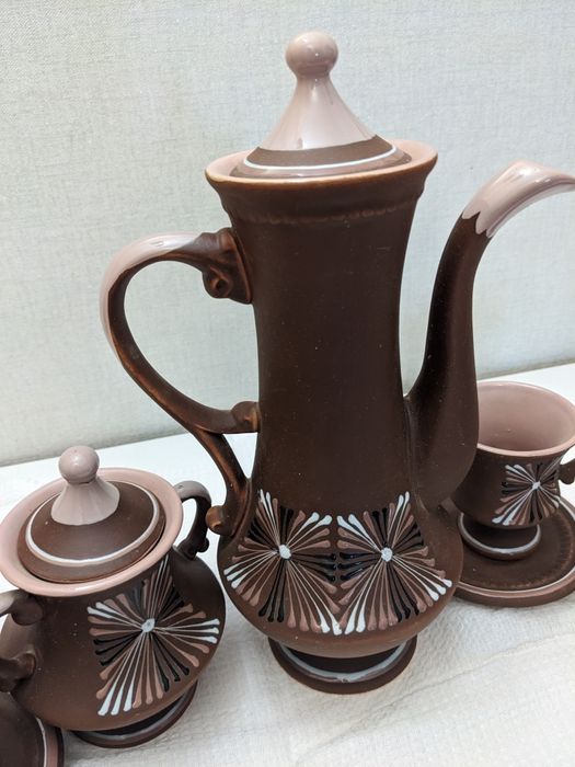 Кофейный  керамический сервиз