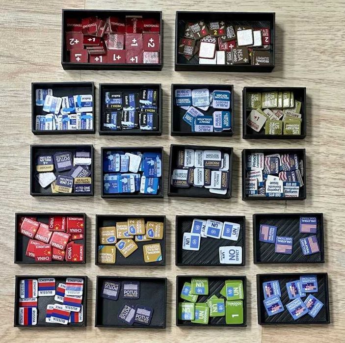 Insert organizer do gry planszowej Mr. President GMT
