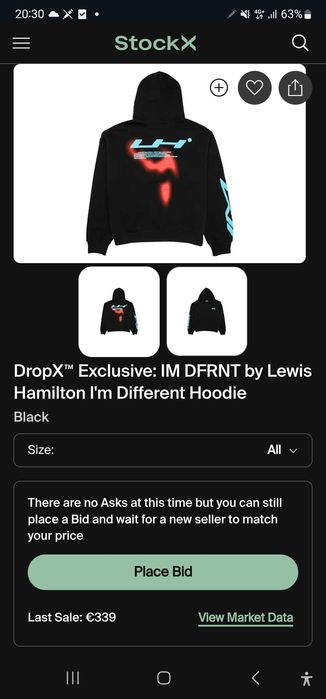 DropX™ Exclusive: IM DFRNT by Lewis Hamilton I'm Different Hoodie