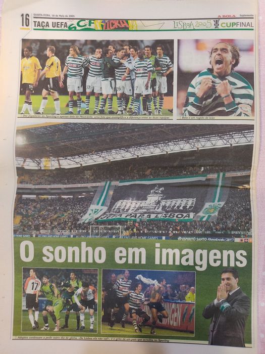 Suplemento especial A Bola Sporting CSKA final taça UEFA 2005