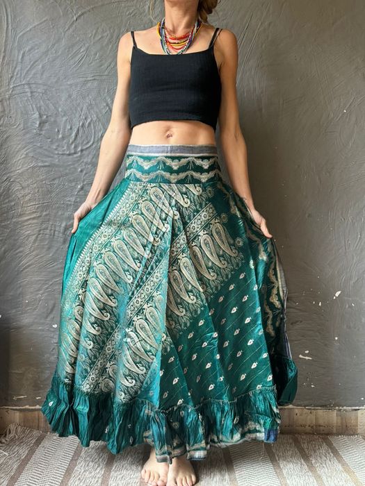 Spódnica długa satynowa