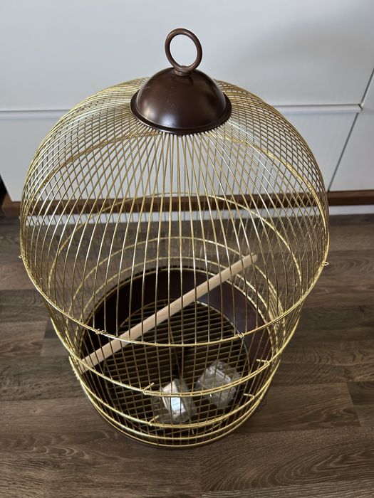 Vendo gaiola dourada