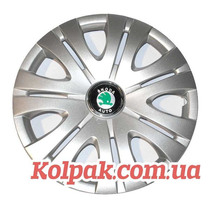 Колпаки на колёса SKODA ковпаки на колеса ШКОДА R15 під оригінал