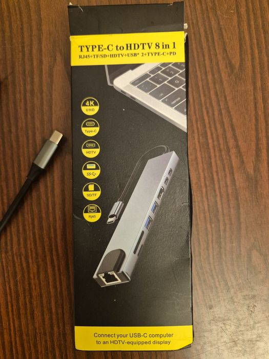 Type-C Hab докстанція переходник USB-C адаптер