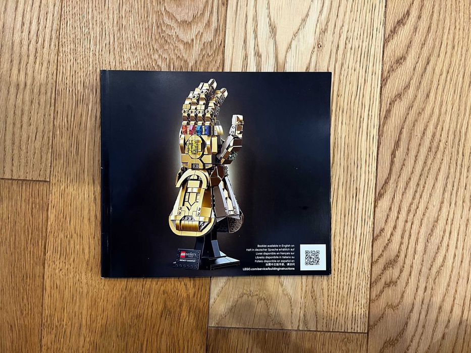 Kompletne Oryginalne Lego 76191 Marvel - Rękawica Nieskończoności