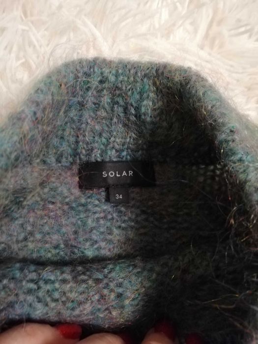 sweter Solar 34 36 xs s sweter Solar z moheru i wełny nowy