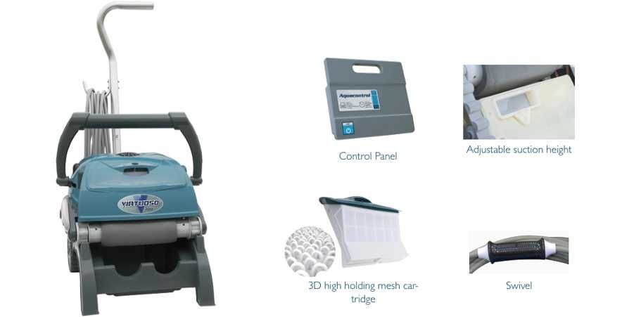 Aspirador de Piscina Virtuoso V300 - AVARIADO