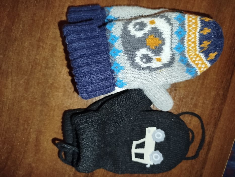 Дитячі рукавиці 74,80 рукавиці на флісі 1,5 року без флісу h/m рукави