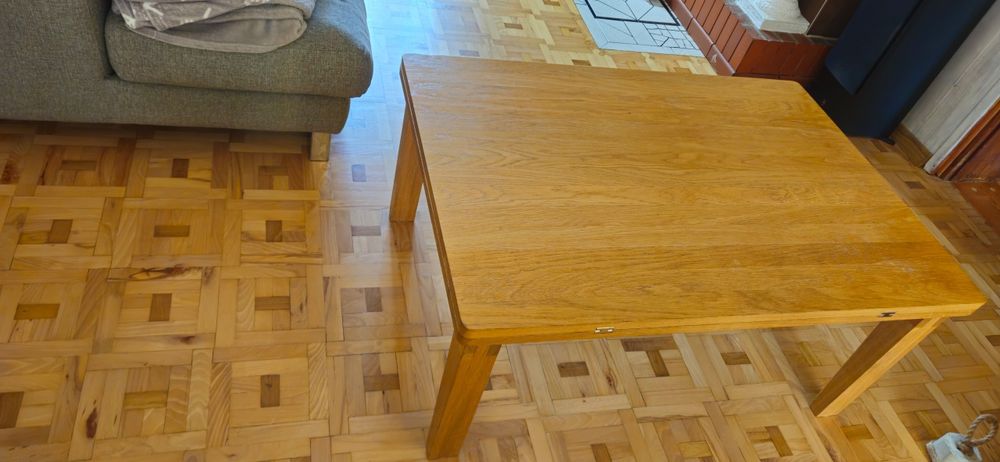 Piękna ława dębowa rozkładana.