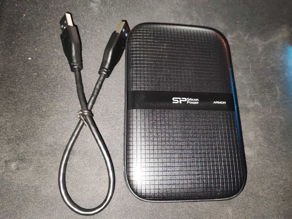 Silicon Power Armor A60 1 ТБ — зовнішній HDD, USB 3.2 Gen 1, Toshiba MQ04ABF100, Б/У, ТОРГ