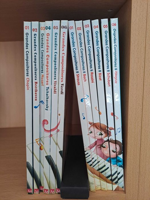 Grandes Compositores (Bach, Mozart, Chopin, etc) - Coleção juvenil (12 volumes)