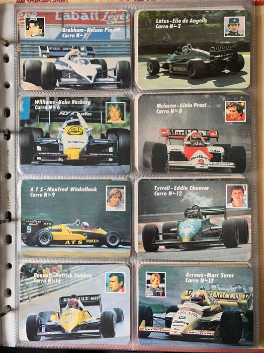 Calendários Antigos - Fórmula 1 (preço unitário)