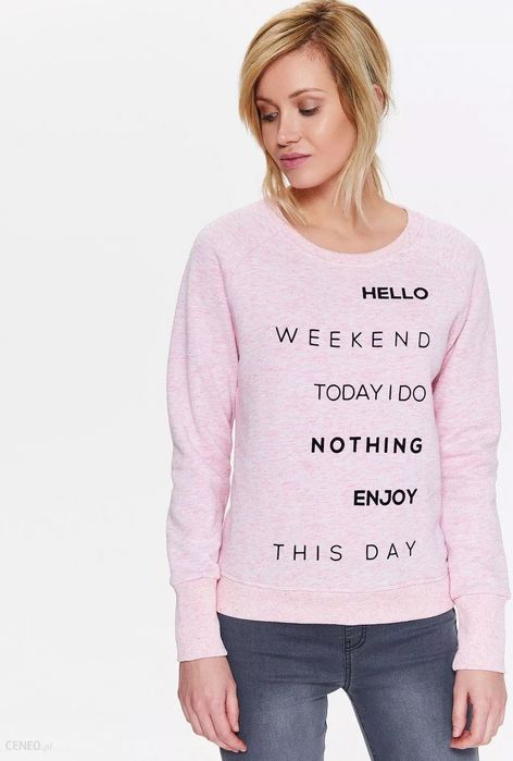 Bluza Bluza Drywash M jasny róż