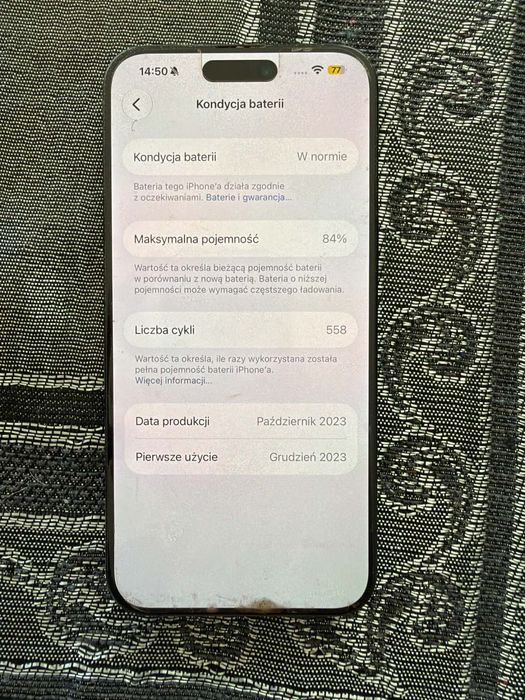 Iphone 15 Pro Max stan bardzo dobry
