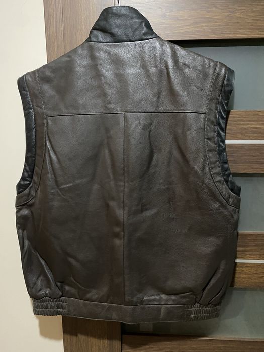 Skórzana kamizelka na motor