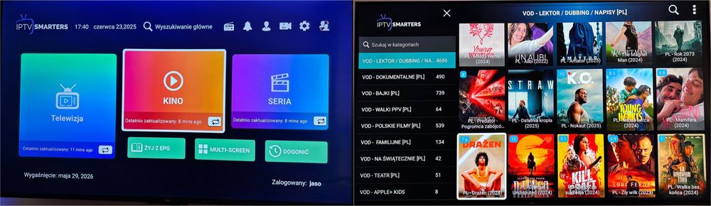 Dekoder Android TV Box Play 4 + TV z Polski i całego świata + gratis DVBT2
