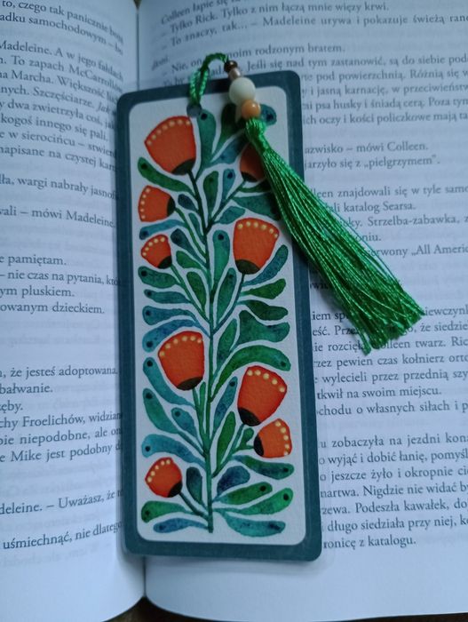 Zakładka do książki handmade