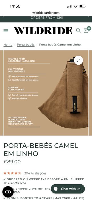 Sling porta bebés Wildride