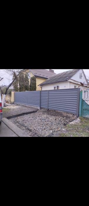 Ворота паркан забор ворота гармошка під ключ жалюзі ранчо Турійськ