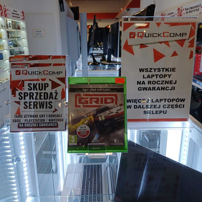 Gra XBOX ONE / X Series NOWA Grid Day One PL Gwar 1 Rok QUICK-COMP