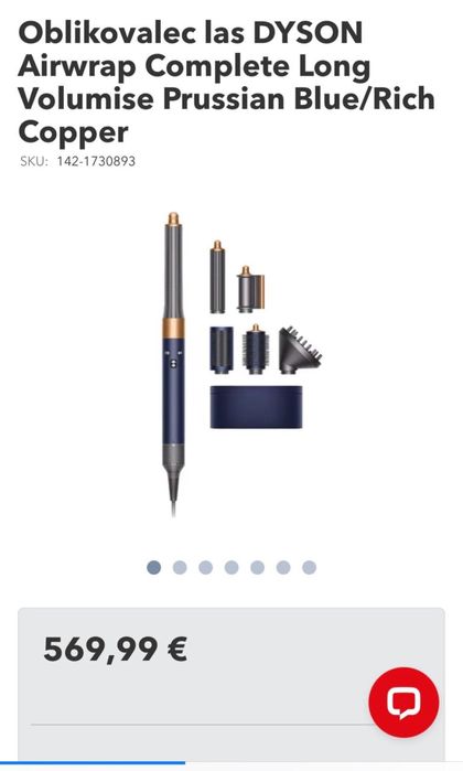 Dyson Airwrap Multi-styler Complete long серебристо золотий