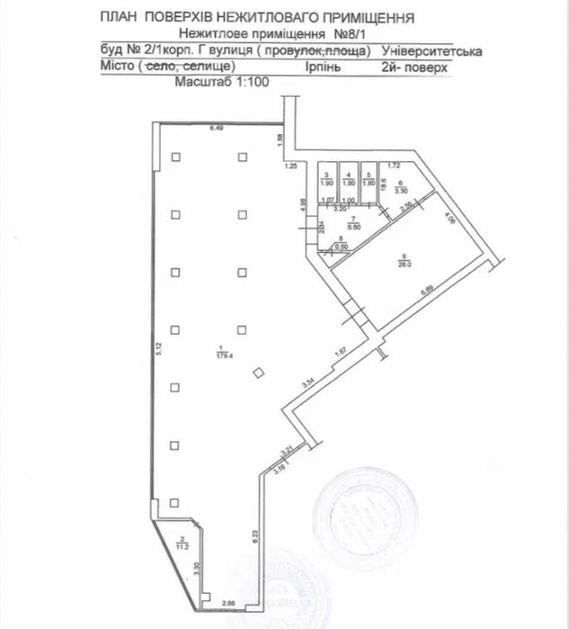 Оренда фасадного комерційного приміщення з ремонтом! Центральний парк
