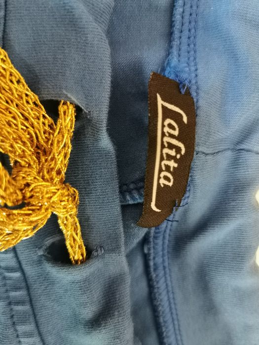 Pełna niebieska bluzeczka damska L