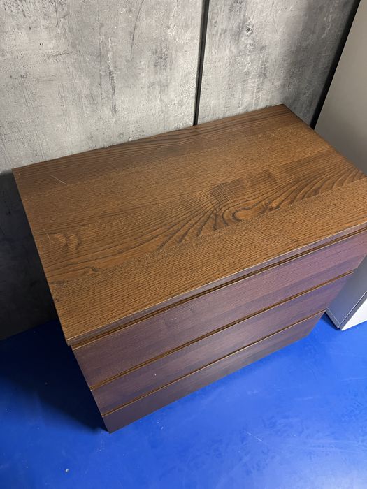 Komoda ikea malm 3 szuflady ciemnybrąz z dostawą