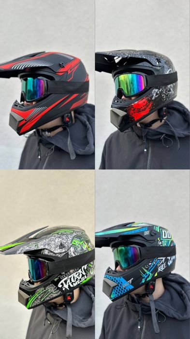 мото шлем кросс шолом розміри S M L XL