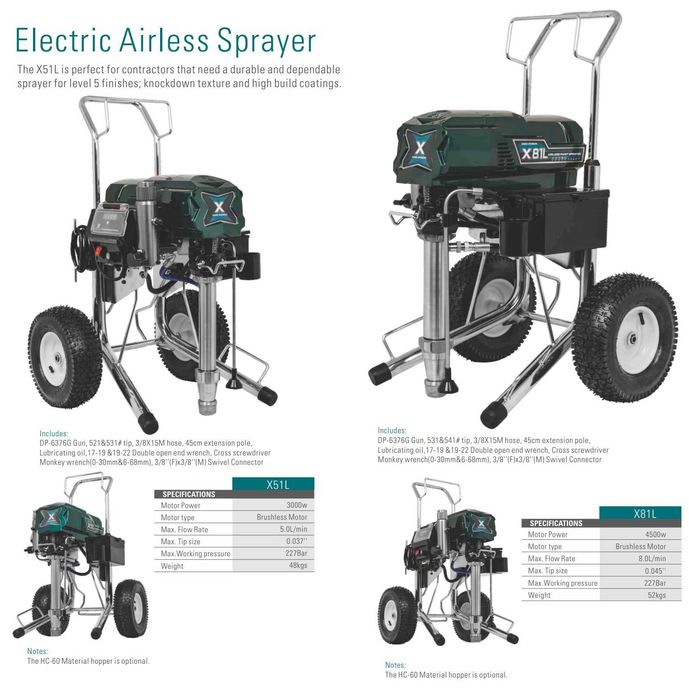 Agregat Malarsko-Szpachlarski X-81L | 4500W | 8 l/min