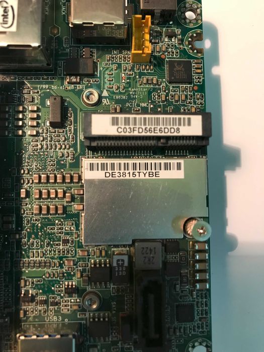 плата mini-PC: проц і відео на борту, ОЗУ 2GB DDR3, 100X100mm, Intel.