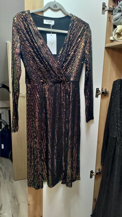 Sukienka na sylwestra bordo M Born to be