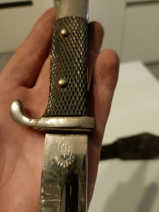 Bagnet na broń KS 98 Horstator Solingen
Zatrzask sprawny
Stan j