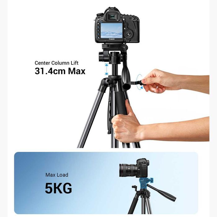 Штатив для камери високий трипод тренога для айфона UGREEN 175 см