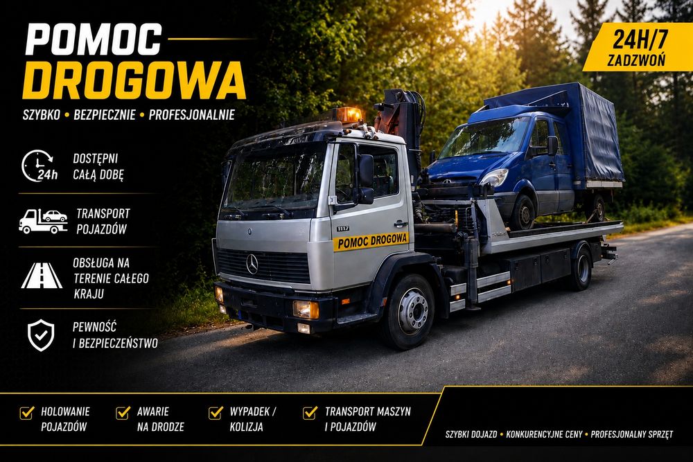 Transport HDS do 5 ton - POMOC DROGOWA