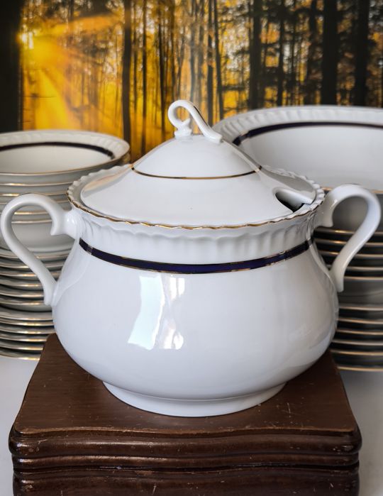 Serwis obiadowy Bogucice piękna stara porcelana