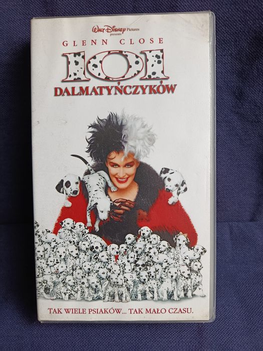 Kaseta VHS z filmem 101 Dalmatyńczyków