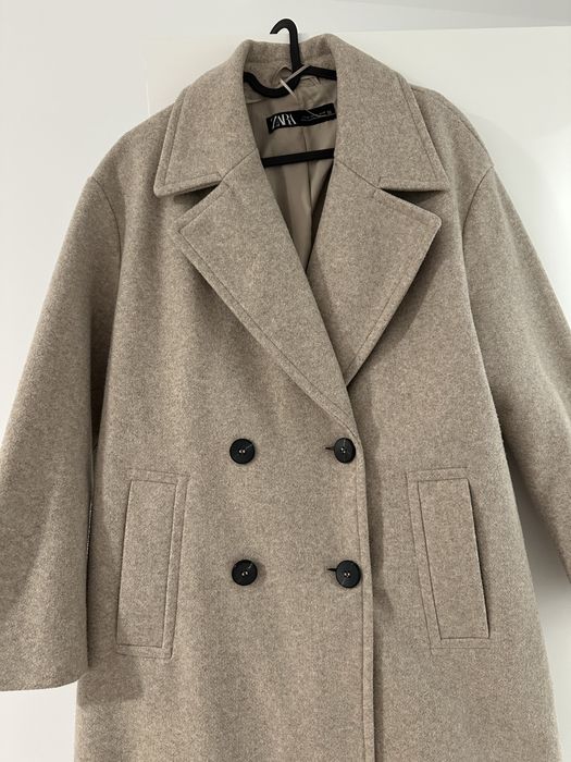 ІДЕАЛЬНИЙ СТАН! Пальто Зара Zara оверсайз куртка курточка XS S М