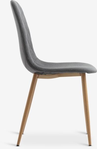 Krzesło JONSTRUP asfalt/naturalny dąb