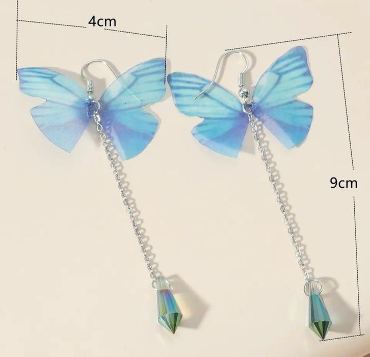 Kolczyki motyl Nowe