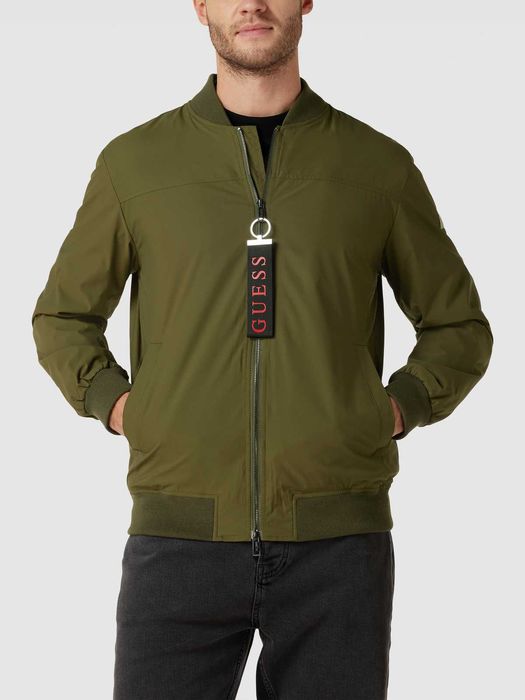 Guess kurtka męska bomberka L 50-52 nowe oliwkowa