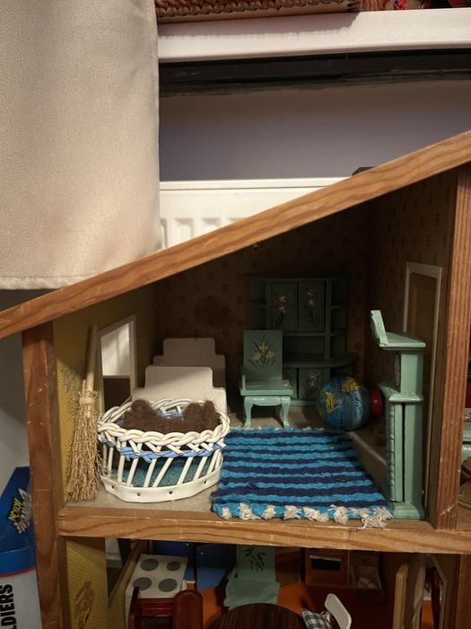 Domek dla lalek myszek lundby z wyposazeniem vintage jak maileg myszki
