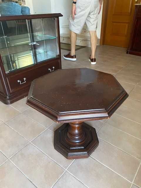 Mesa de apoio para sofá em madeira
